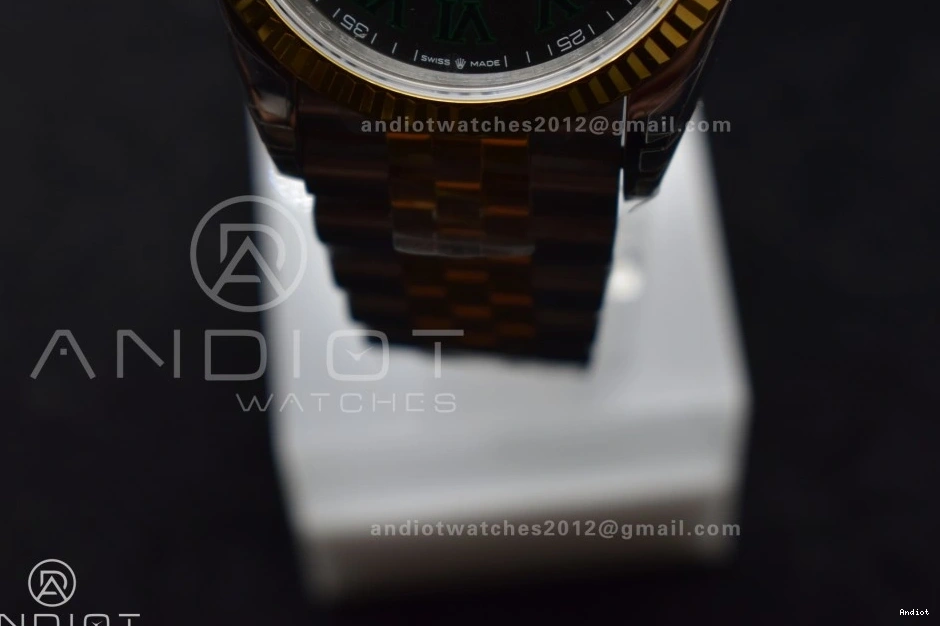 SS Green 126231 904L Roman Dial on Marker VS3235 Bracelet RG VSF 36 Jubilee Gray Steel Best Edition DateJust 1:1 0303